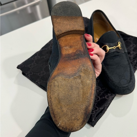 Women’s Vintage Gucci Loafers w/ Dust Bag, Size EU 8 / US 7.5 - Picture 6 of 9